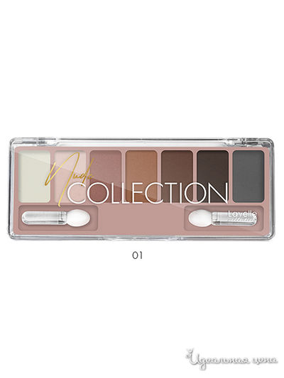 Тени для век NUDE COLLECTION, тон 01 классический нюд, Lavelle Collection