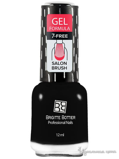Гель-лак для ногтей, 20 черный, 12 мл, Brigitte Bottier