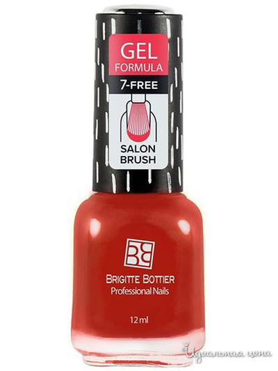 Гель-лак для ногтей, 46 классический красный, 12 мл, Brigitte Bottier