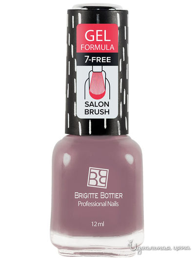 Гель-лак для ногтей, 76 розовато-лилово-серый, 12 мл, Brigitte Bottier