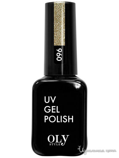 Гель-лак для ногтей, 096 золотой глиттер, 10 мл, OLYSTYLE