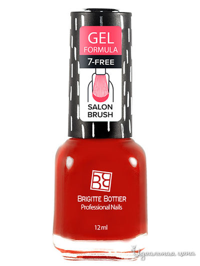 Гель-лак для ногтей, 10 насыщенно-красный, 12 мл, Brigitte Bottier