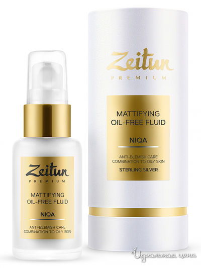 Флюид для лица дневной матирующий NIQA без масел для комбинированной и жирной кожи, Zeitun
