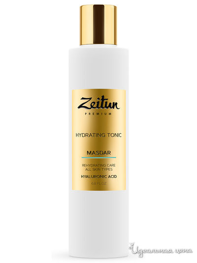 Тоник для лица MASDAR увлажняющий с гиалуроновой кислотой для всех типов кожи, 200 мл, Zeitun