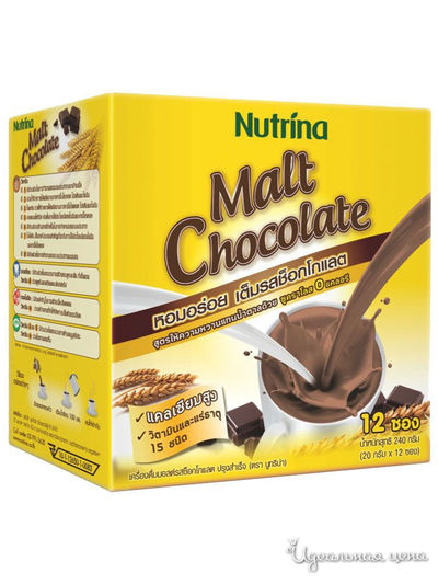 Напиток растворимый Тающий шоколад Nutrina Instant Malt Chocolate, 12*20 г, Nutrina