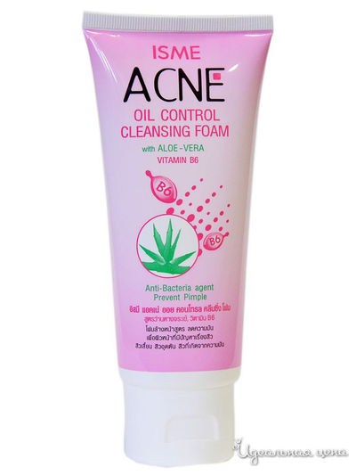 Пенка для умывания для проблемной кожи с алоэ вера и витамином В6, Isme