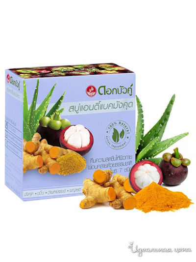 Мыло с травами и мангустином антибактериальное, 85 г, Twin Lotus