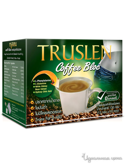 Напиток кофейный растворимый Труслен Плюс Грин Кофе Бин, 160 г, Truslen