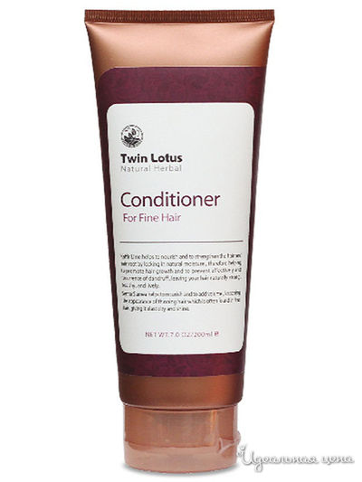 Кондиционер натуральный с травами для нормальных и для тонких волос, Twin Lotus