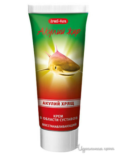 Крем для суставов восстанавливающий Акулий жир и акулий хрящ, 75 мл, Акулий жир