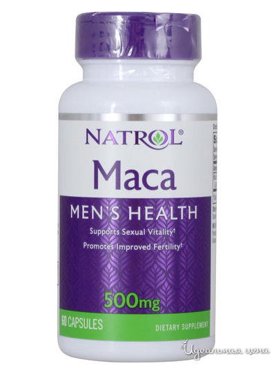 Биодобавка Maca Extract, 500 мг, 60 капсул, Natrol