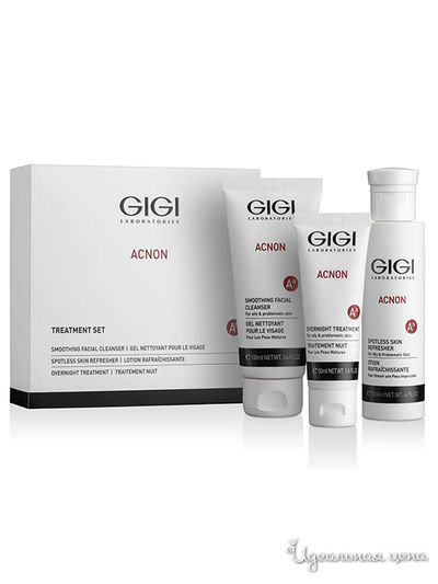 Набор трехступенчатый Чистая кожа: мыло 100 мл, крем акнеконтроль 50 мл, эссенция 120 мл, GIGI