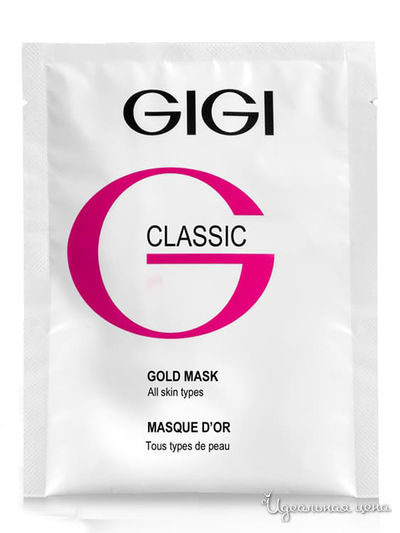 Маска для лица золотая в саше Gold Mask Promo patch, 1 шт, GIGI