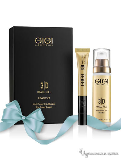 Набор средств по уходу 3D SET Hyalu Fill: крем-сыворотка 50 мл, крем для век 30 мл, GIGI