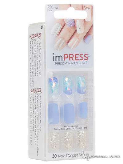 Лак твердый Импрес маникюр акцент леди босс, длина короткая, Kiss