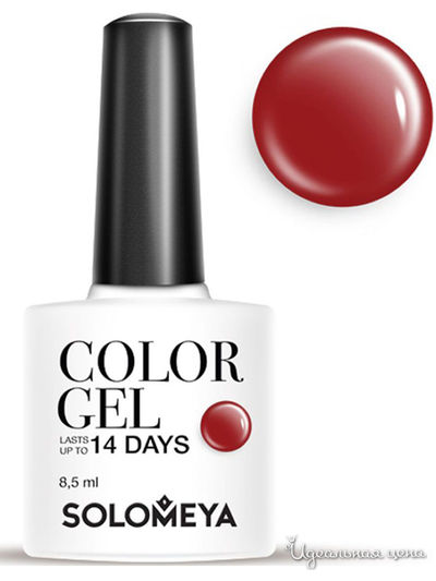 Гель-лак для ногтей Color Gel, бордо 37, 8,5 мл, Solomeya, цвет Красный