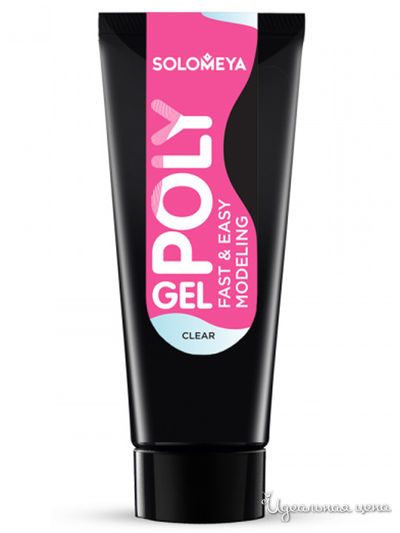 Поли-гель для ногтей, Clear PG02, 30 мл, Solomeya