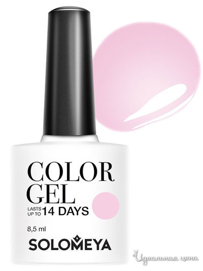 Гель-лак для ногтей Color Gel, розовый шелк 113, 8,5 мл, Solomeya, цвет розовый