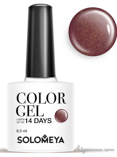 Гель-лак для ногтей Color Gel, телец 04, 8,5 мл, Solomeya, цвет Коричневый
