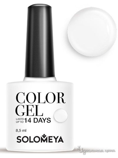 Гель-лак для ногтей Color Gel, молоко 12, 8,5 мл, Solomeya, цвет Белый