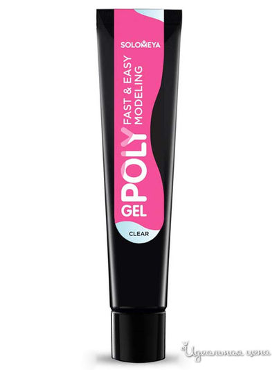 Поли-гель для ногтей, Clear PG02, 15 мл, Solomeya