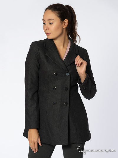 Полупальто TWIN-SET, цвет темно-серый