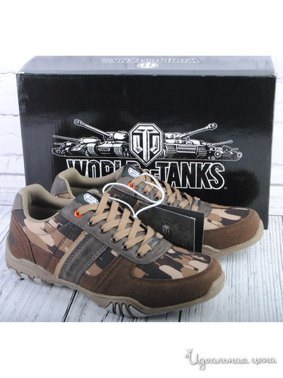 Кеды WoT, цвет коричневый