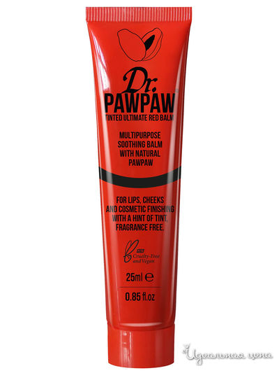Бальзам для губ Tinted Ultimate Balm, тон Red, 25 мл, Dr.Pawpaw