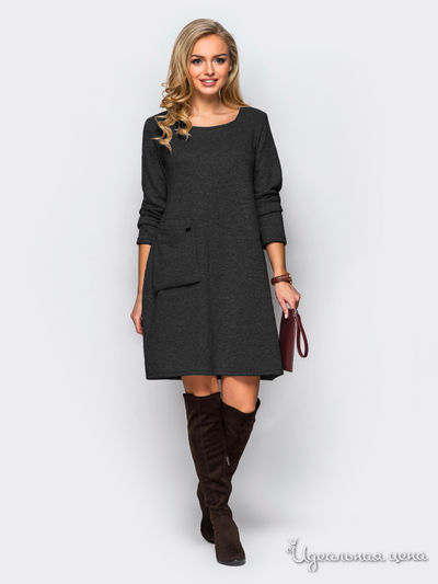 Платье Dressa, цвет серый