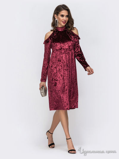 Платье Dressa, цвет бордовый