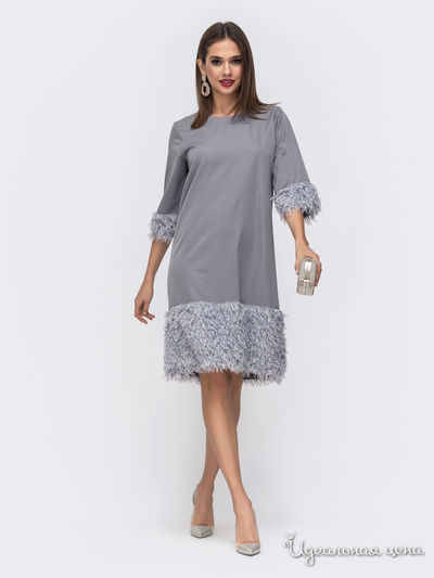 Платье Dressa, цвет серый