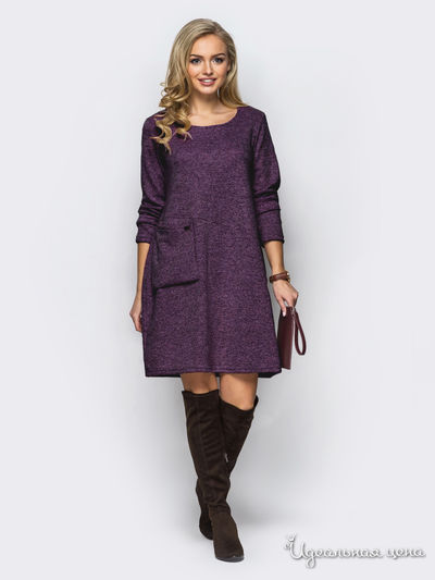 Платье Dressa, цвет бордовый