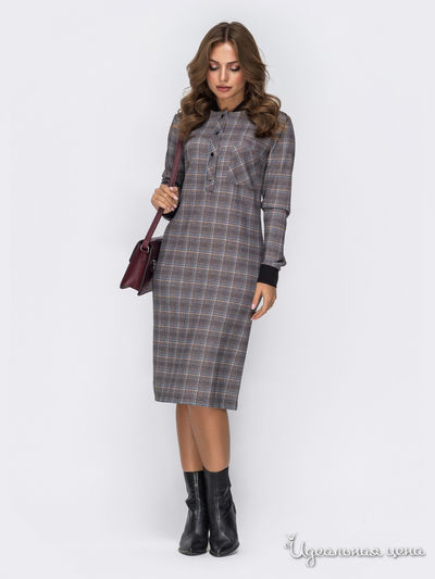 Платье Dressa, цвет серый