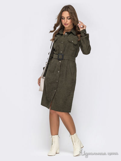 Платье Dressa, цвет хаки