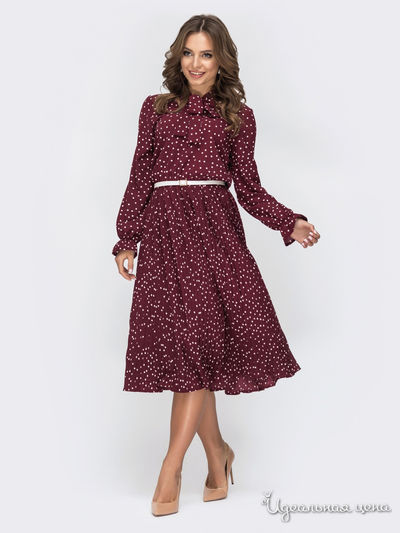Платье Dressa, цвет бордовый