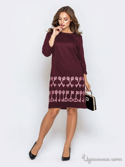 Платье Dressa, цвет бордовый