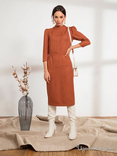 Платье Dressa, цвет терракотовый