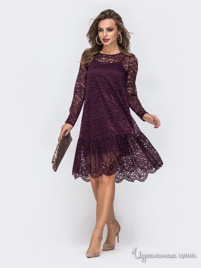 Платье Dressa, цвет бордовый