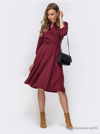 Платье Dressa, цвет бордовый
