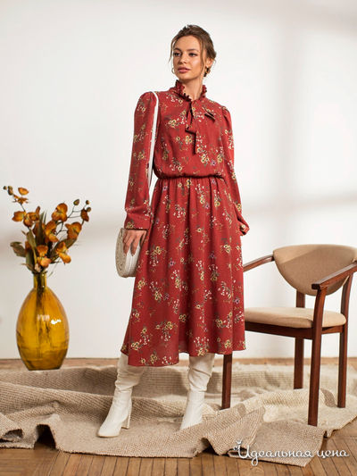 Платье Dressa, цвет терракотовый