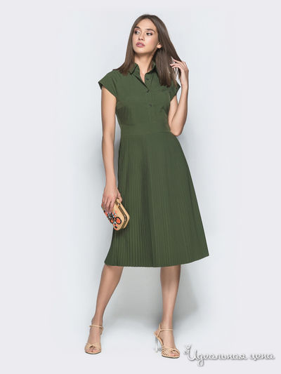 Платье Dressa, цвет хаки