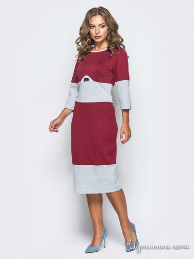 Платье Dressa, цвет бордовый