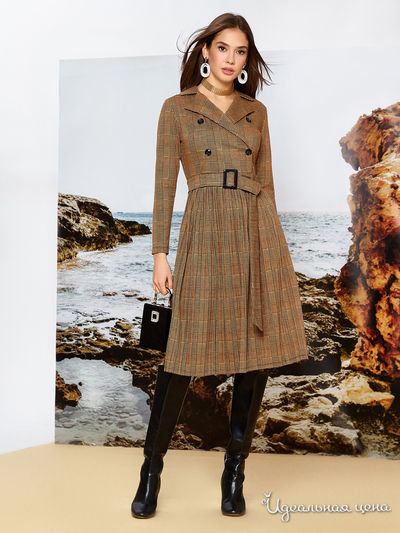 Платье Dressa, цвет коричневый