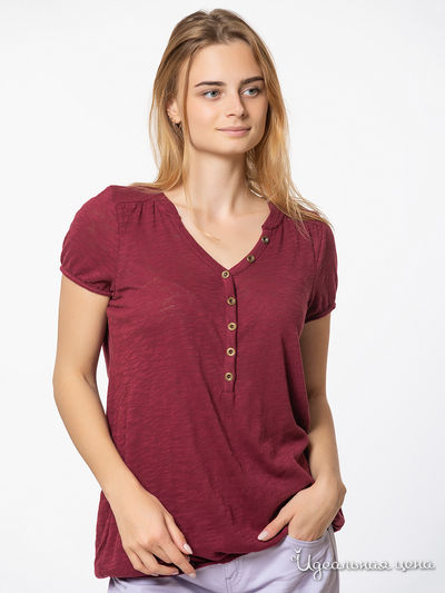 Футболка Only, цвет бордовый