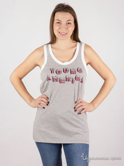 Майка Tommy Hilfiger, цвет серый