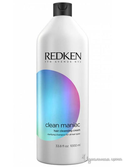 Шампунь глубокой очистки КЛИН МАНЬЯК КЛИЗИНГ КРИМ, 1000 мл, Redken