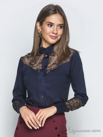 Блуза Dressa, цвет синий