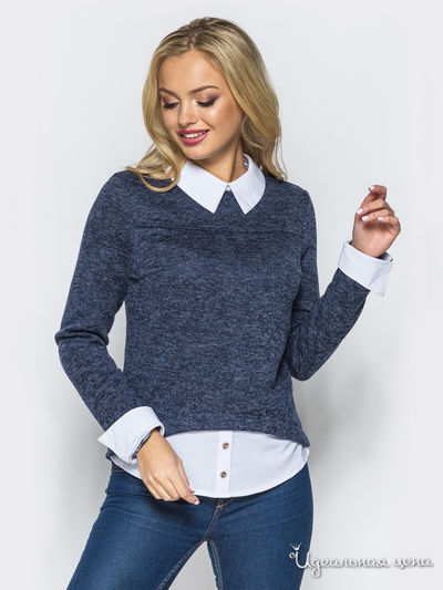 Блуза Dressa, цвет синий