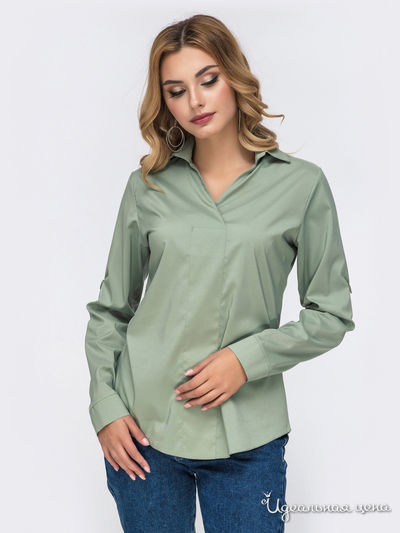Блуза Dressa, цвет зеленый