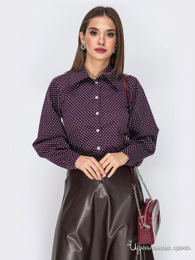 Рубашка Dressa, цвет бордовыйвый